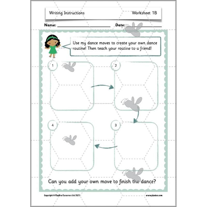 PlanBee Writing Instructions Year 1 English lessons and activities by PlanBee