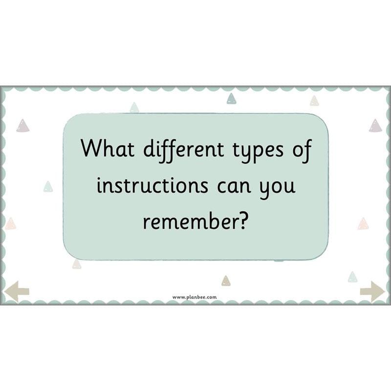 PlanBee Writing Instructions Year 1 English lessons and activities by PlanBee