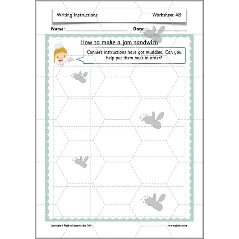PlanBee Writing Instructions Year 1 English lessons and activities by PlanBee
