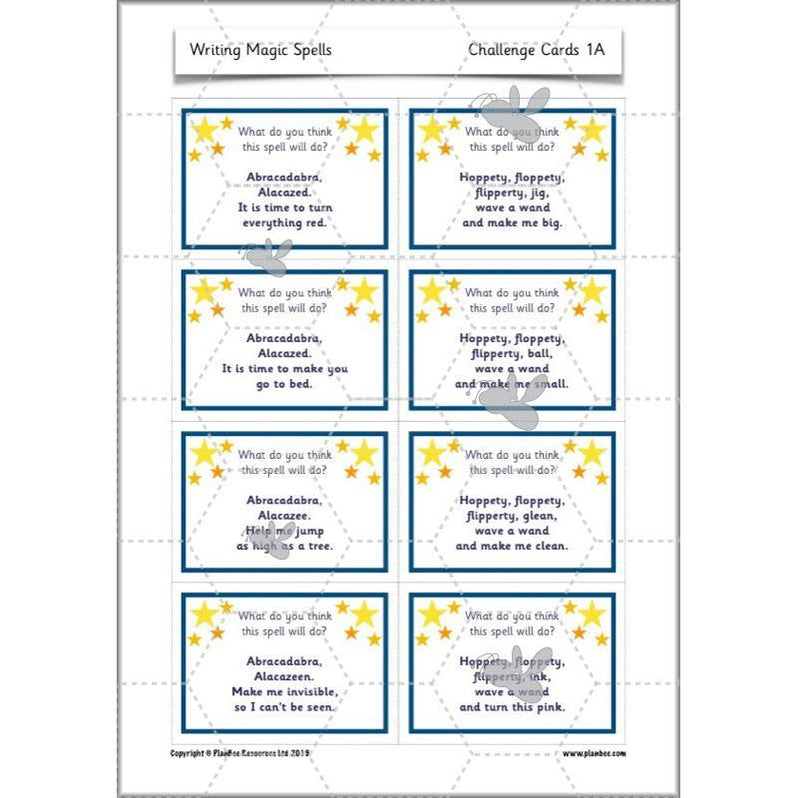 Magic Spell Writing KS1 Year 1 English by PlanBee