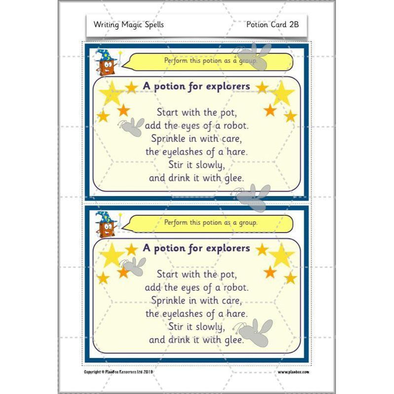 Magic Spell Writing KS1 Year 1 English by PlanBee