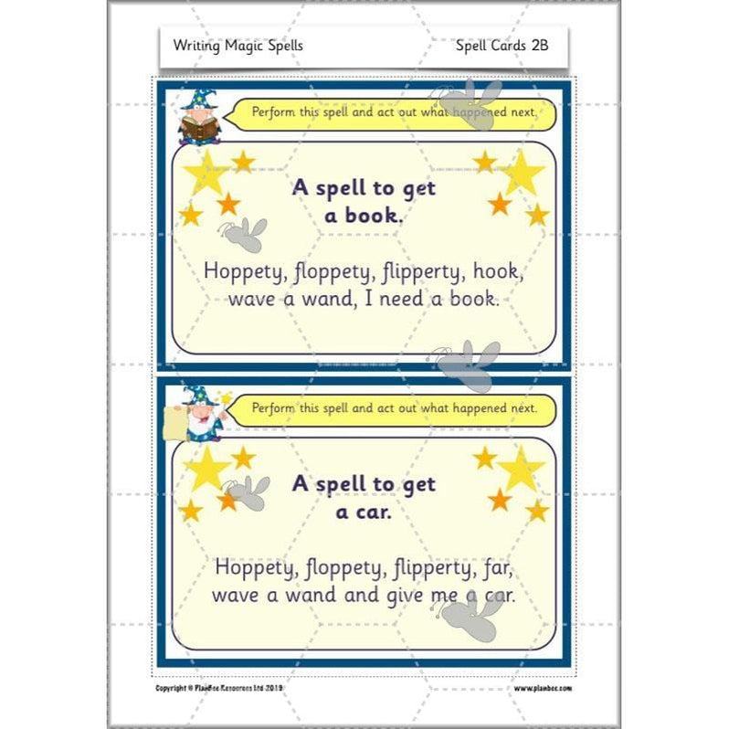 Magic Spell Writing KS1 Year 1 English by PlanBee