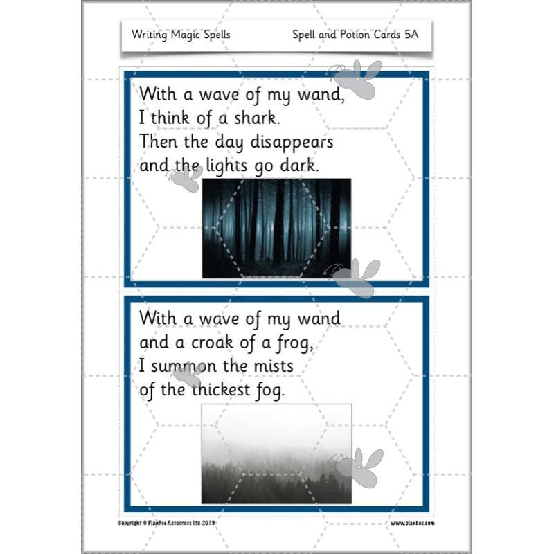 PlanBee Magic Spell Writing KS1 Year 1 English by PlanBee