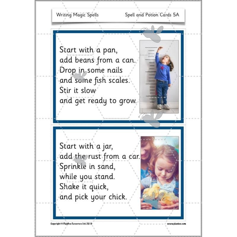 PlanBee Magic Spell Writing KS1 Year 1 English by PlanBee
