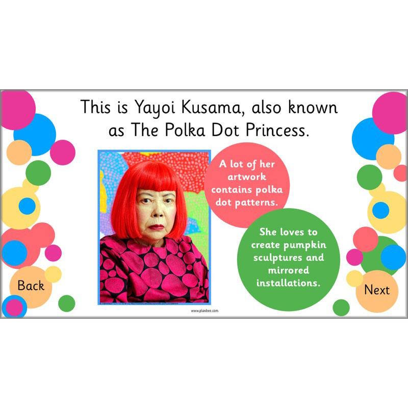 PlanBee Yayoi Kusama Lesson Plan - Famous Artists KS1