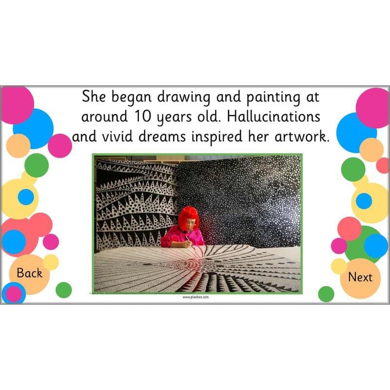 PlanBee Yayoi Kusama Lesson Plan - Famous Artists KS1