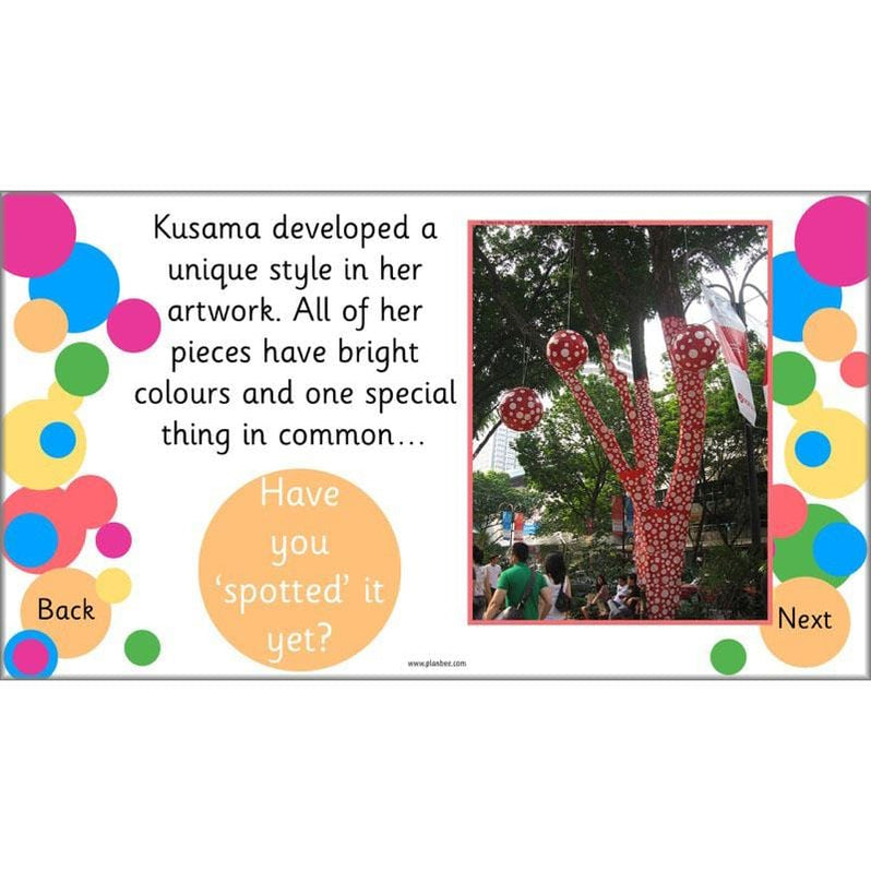 Yayoi Kusama KS1 Famous Artists Lesson Pack by PlanBee