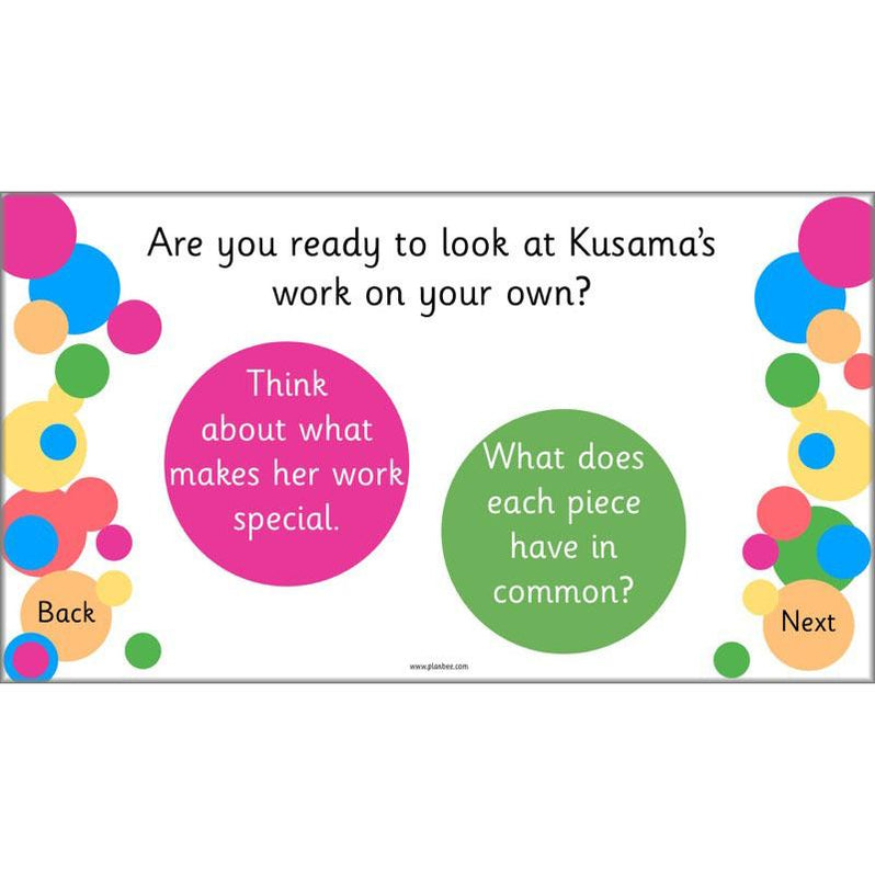 Yayoi Kusama KS1 Famous Artists Lesson Pack by PlanBee