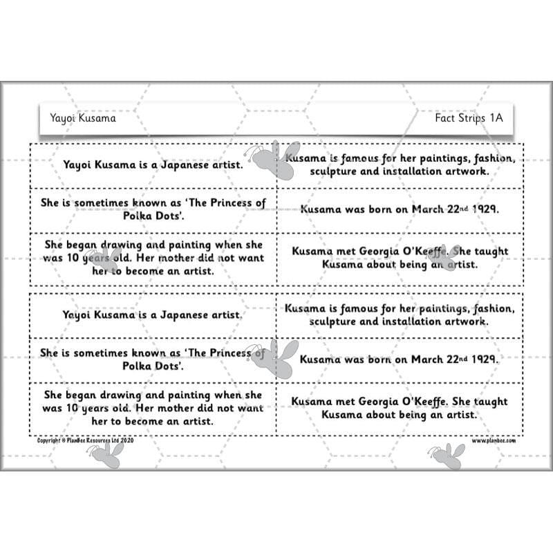 PlanBee Yayoi Kusama Lesson Plan - Famous Artists KS1