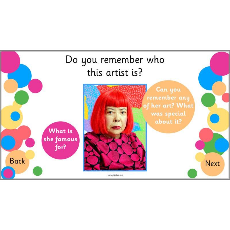 PlanBee Yayoi Kusama Lesson Plan - Famous Artists KS1
