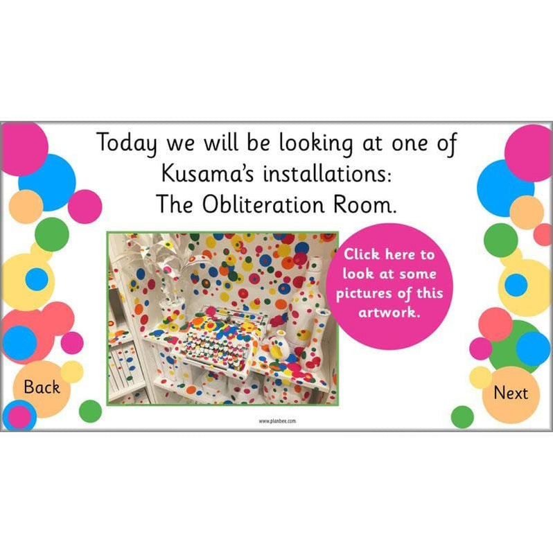 Yayoi Kusama KS1 Famous Artists Lesson Pack by PlanBee