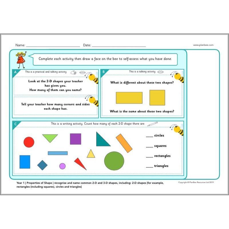 PlanBee Year 1 Maths Assessment Pack | Primary Maths Resources