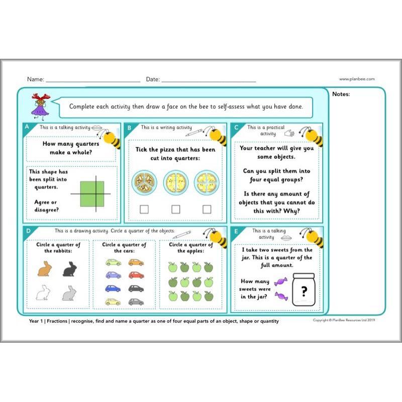 PlanBee Year 1 Maths Assessment Pack | Primary Maths Resources