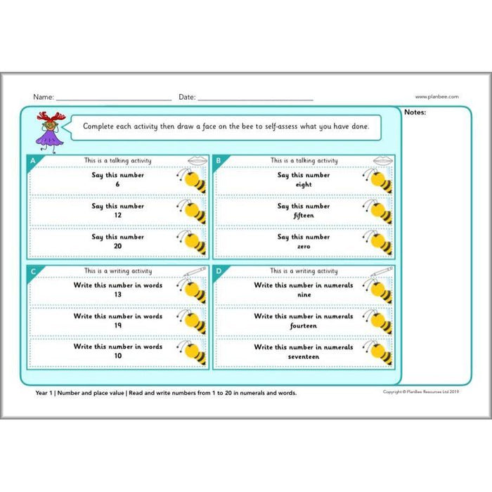 PlanBee Year 1 Maths Assessment Pack | Primary Maths Resources