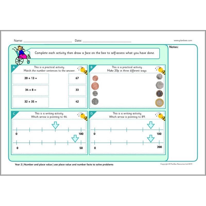 PlanBee Year 2 Maths Assessments | PlanBee Primary Maths Resources
