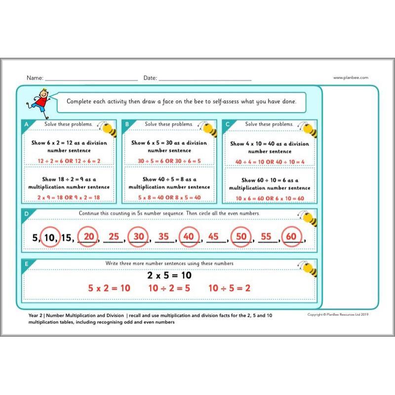 PlanBee Year 2 Maths Assessments | PlanBee Primary Maths Resources