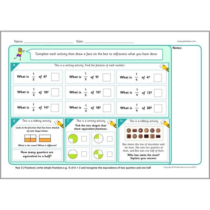 PlanBee Year 2 Maths Assessments | PlanBee Primary Maths Resources