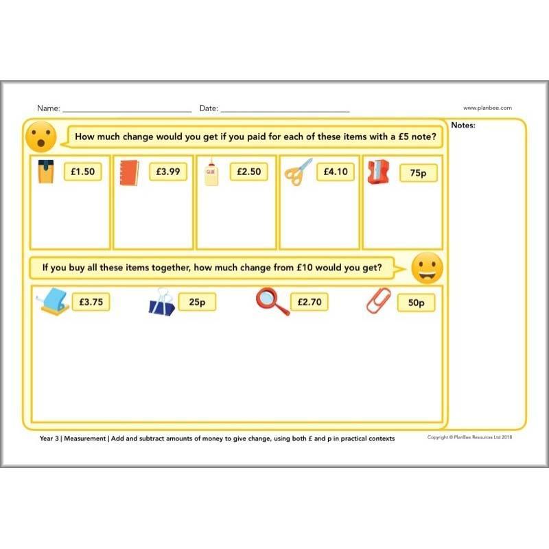 PlanBee Year 3 Maths Assessment Pack | New Curriculum