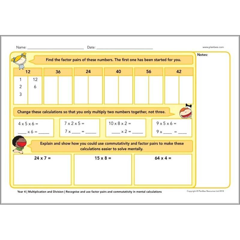 PlanBee Year 4 Maths Assessment Pack | New Curriculum