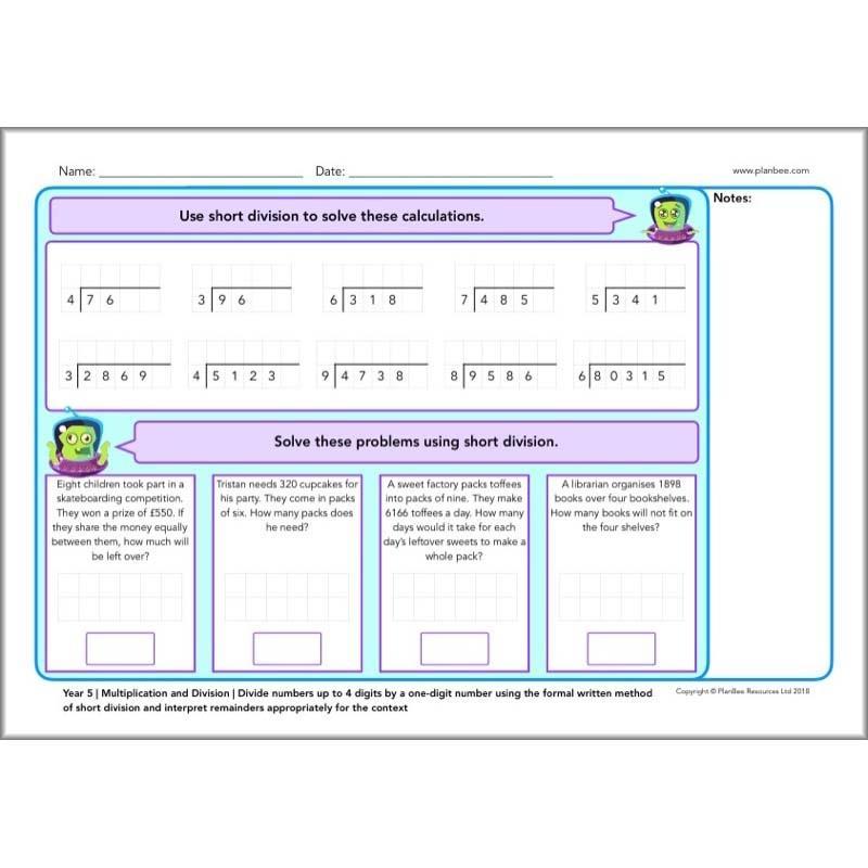 PlanBee Year 5 Maths Assessment Pack | New Curriculum