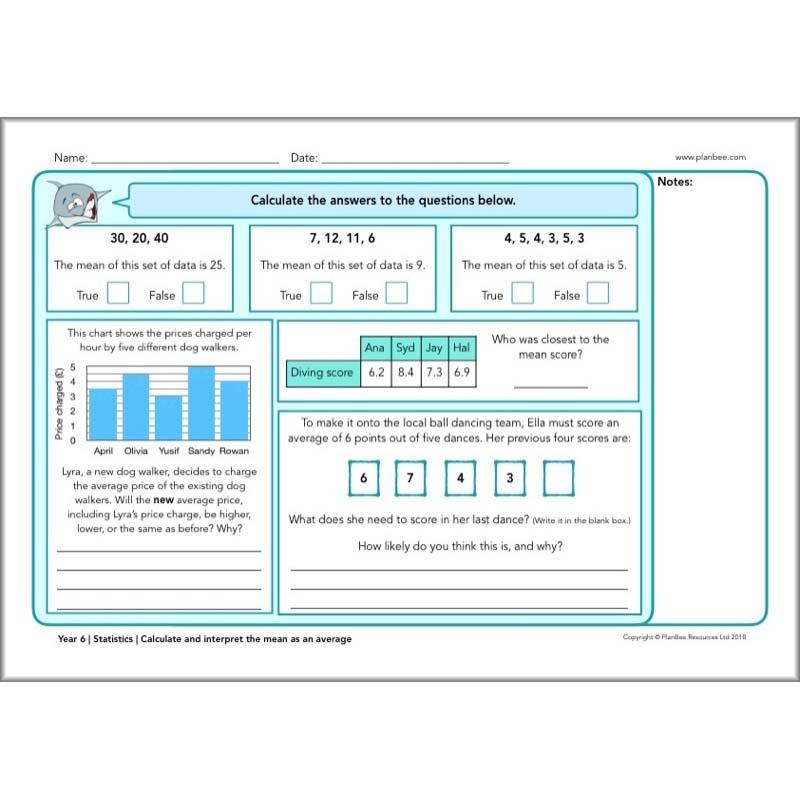 PlanBee Year 6 Maths Assessment Pack | New Curriculum