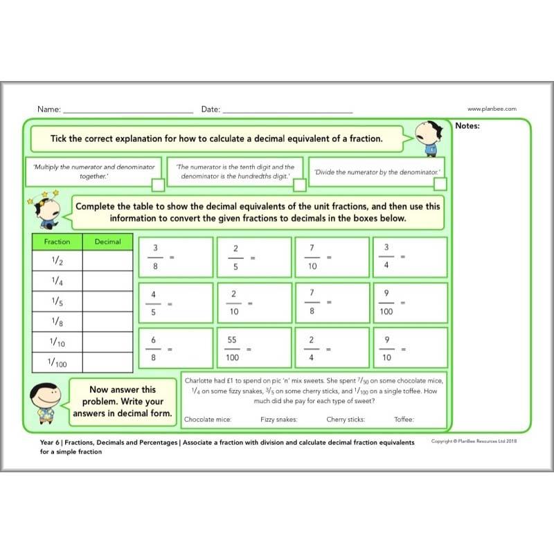 PlanBee Year 6 Maths Assessment Pack | New Curriculum