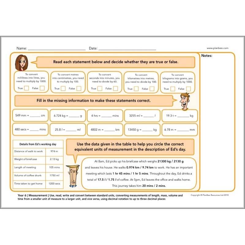 PlanBee Year 6 Maths Assessment Pack | New Curriculum
