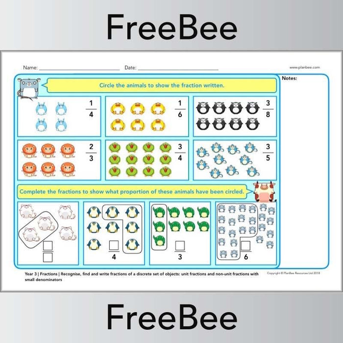 Free Year 3 Maths Assessment Worksheet by PlanBee