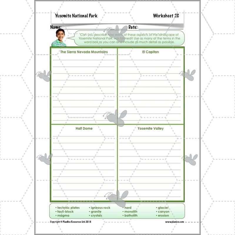 PlanBee Yosemite National Park: Year 5 & Year 6 Geography scheme of work
