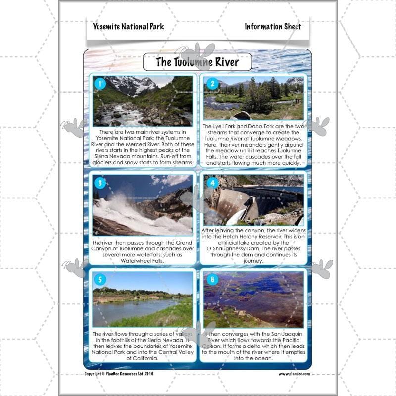 PlanBee Yosemite National Park: Year 5 & Year 6 Geography scheme of work