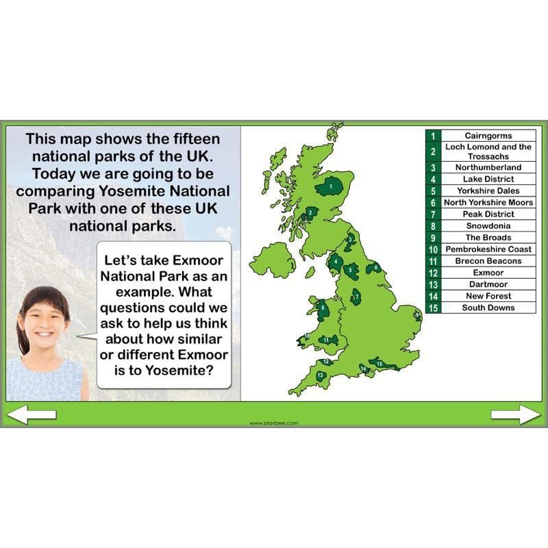 PlanBee Yosemite National Park: Year 5 & Year 6 Geography scheme of work