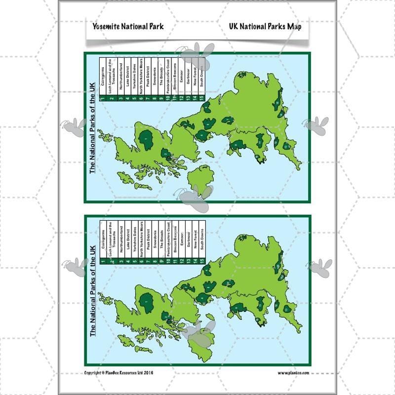 PlanBee Yosemite National Park: Year 5 & Year 6 Geography scheme of work