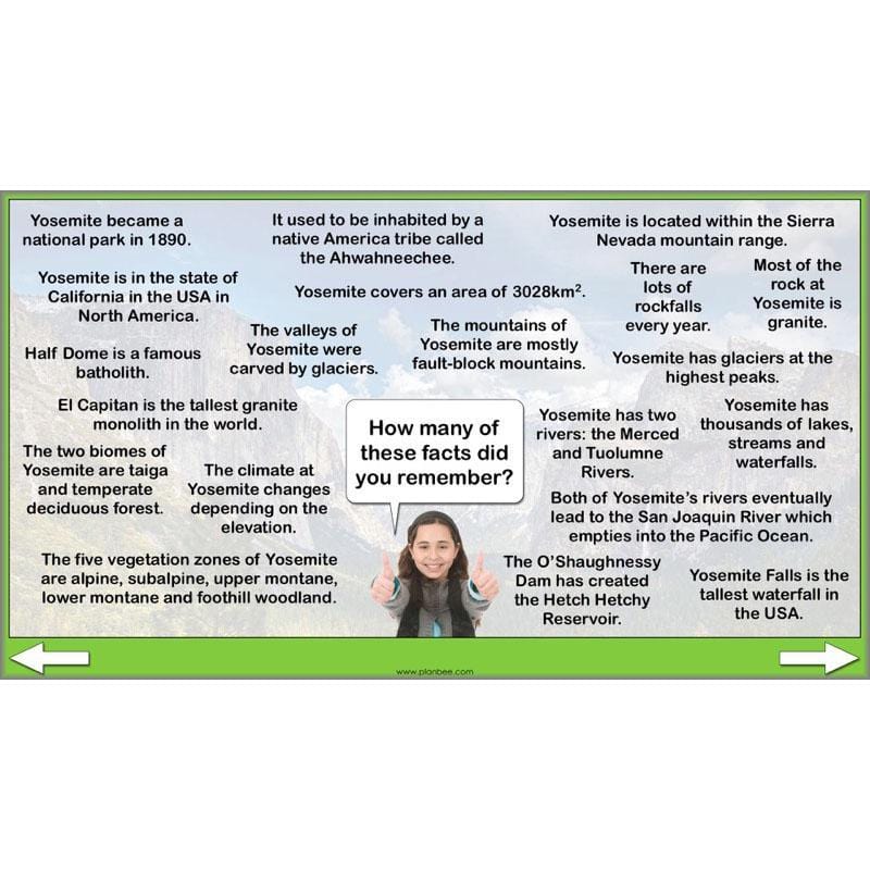 PlanBee Yosemite National Park: Year 5 & Year 6 Geography scheme of work