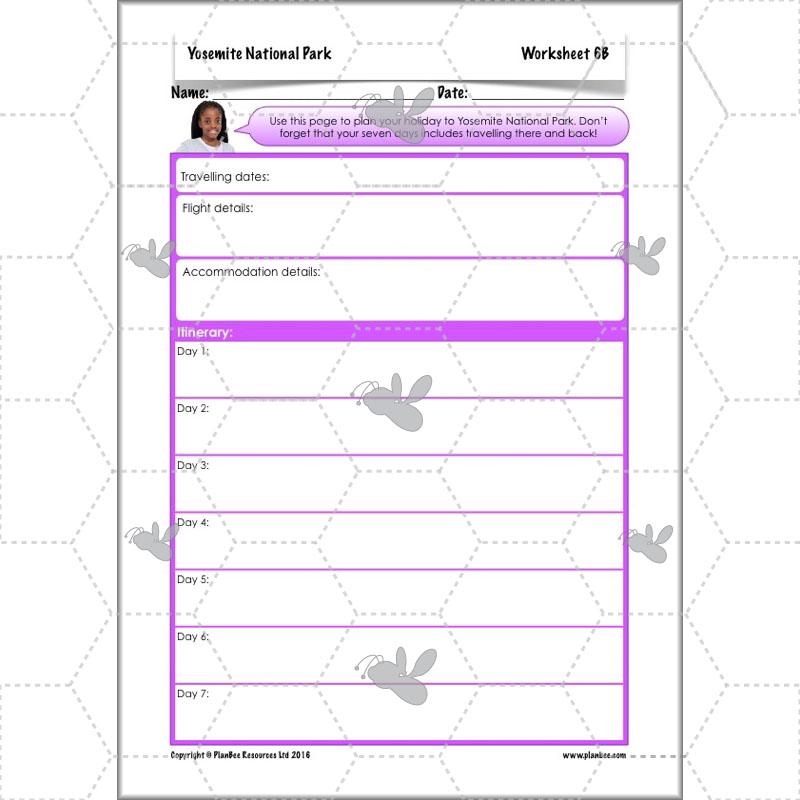 PlanBee Yosemite National Park: Year 5 & Year 6 Geography scheme of work