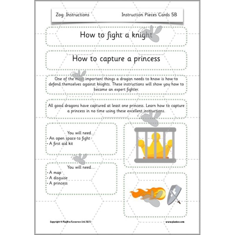 PlanBee Zog Instructions KS1 by PlanBee	