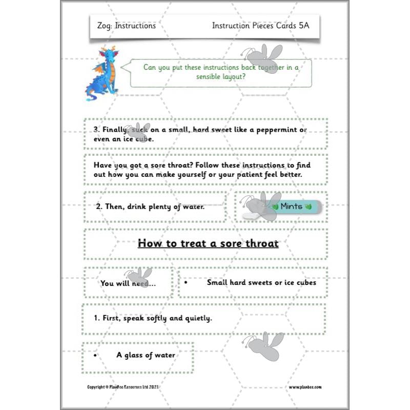 PlanBee Zog Instructions KS1 by PlanBee	